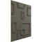 Ekena Millwork 11 7/8in. W x 11 7/8in. H Oslo EnduraWall Decorative 3D Wall Panel Covers 0.98 Sq. Ft. WP12X12OSISG - alternate 2